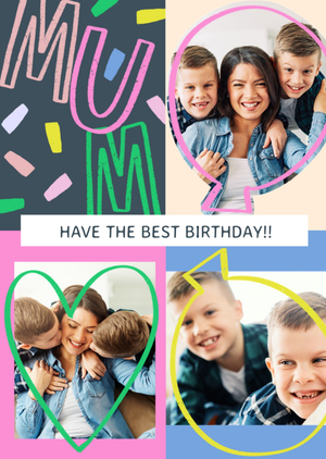 Mum Have The Best Birthday Photo Upload Card
