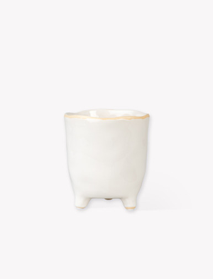 Positano Pot 13.5cm - Ceramic, White
