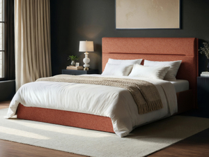 SOLACE+CO Nela Woven Fabric Ottoman Bed