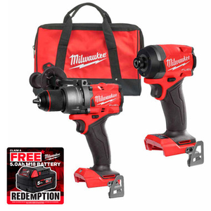 Milwaukee M18 FPD3 Percussion Drill & FID3 Impact Driver 18V FUEL™ Twin Pack (Body Only)