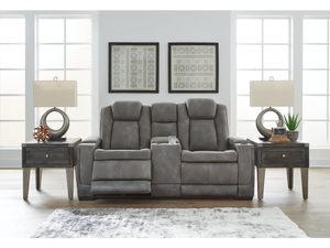 Default Title Next-Gen DuraPella Dual-Tone Slate Power Reclining Loveseat w/ Console