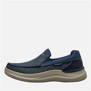 SKECHERS Mens Hasting Fielden Slip-On Shoes Navy