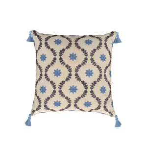 Onslow Trellis Cushion 45cm x 45cm, Blue