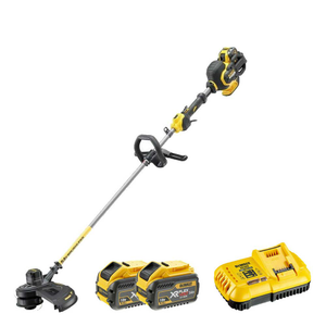 DeWalt DCM571X2 Cordless 54V Flexvolt Brushless Grass Trimmer With 2x9Ah Batteries And Charger