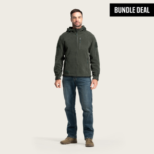 Straight Leg Jeans + BÆRSkin Tactical Hoodie 340gsm