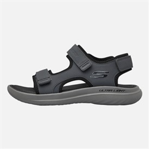 SKECHERS Mens Bounder 2.0 Thutton Sandals Charcoal
