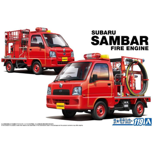 Aoshima 20210 Subaru TT2 Sambar Fire Engine 1:24 Model Kit