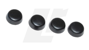 LRC11060 - Front Bumper Bolt Protective Cap Kit - Black - Land Rover Defender 1983-2016 - Also Fits Over Seat Belt Buckle Bolt on Defender, Discovery 1 and Range Rover Classic