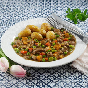 Slow Cooked Lamb with Minted Peas and Beans