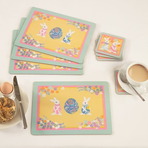 Blossom Lane Poppy & Joshua 4Pk Mats & Coasters