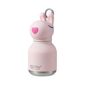 Asobu - Mini Bestie Królik - Butelka termiczna ze słomką 200 ml