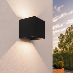 LED Wandleuchte - IP54 - 4.5W - 3000K - G9 Fassung - Schwarz  - Innen- und Außenbereich