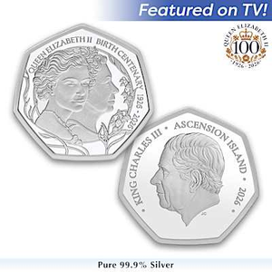 The Queen Elizabeth II Birth Centenary Silver 50p Coin