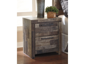 Default Title Derekson Multi Gray Nightstand