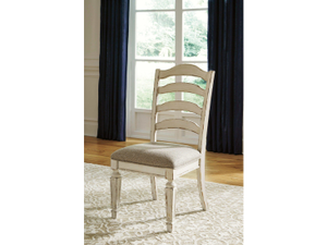 Ribbon-back Style Realyn Chipped White Dining Chair (Set of 2)