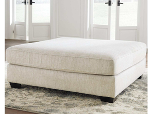 Default Title Rawcliffe Parchment Oversized Accent Ottoman (Online Special Price)