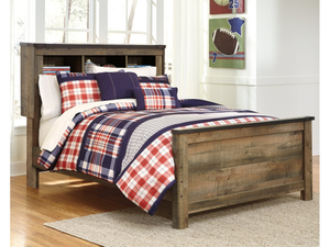 Default Title Trinell Brown Full Bookcase Panel Youth Bed