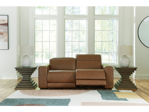 Default Title Magic Man Caramel 2-Piece Power Reclining Sectional Loveseat (Online Special Price)