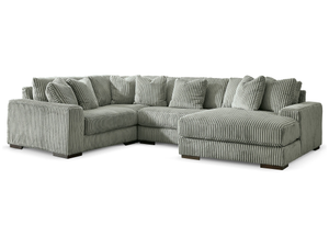 Default Title Lindyn Fog 4-Piece Sectional with Chaise (Online Special Price)