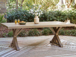 Default Title Laguna Heights Beige Outdoor Dining Table