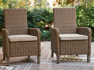 Default Title Laguna Heights Beige Outdoor Arm Chair with Cushion (Set of 2)