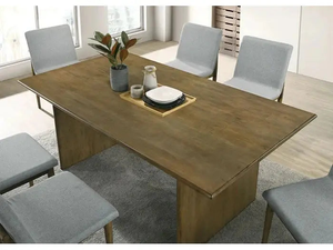 Default Title St Gallen Natural Tone & Light Gray Dining Table