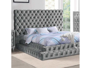 Default Title Stefania Gray Eastern King Bed