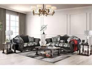 Default Title Ronja Black Sofa & Loveseat
