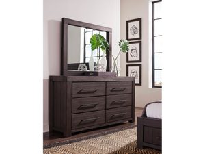 Default Title Heath Six Drawer Dresser in Basalt Grey