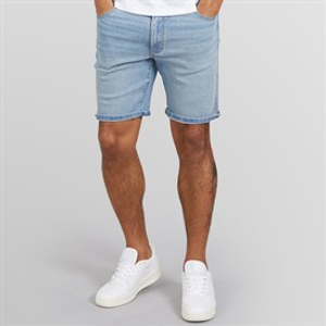 Wrangler Mens Texas Denim Shorts Aged Blue