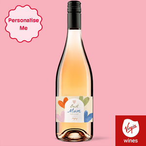 Personalised Best Mum Rose Wine 75cl