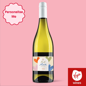 Personalised Best Mum Pinot Grigio 75cl