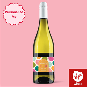 Personalised Wonderful Mum Pinot Grigio 75cl