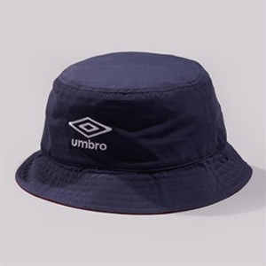 Umbro Mens Olympico Bucket Hat Dark Navy/Vermillion/White