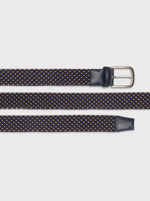 Navy & Gold Braided Elastic Belt