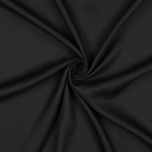 Tissu tencel effet peau de pêche - Noir