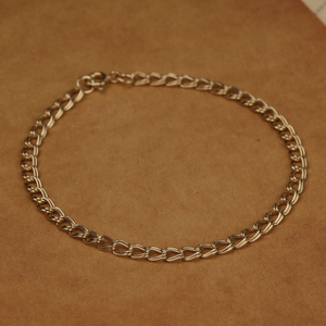 Pre-Owned Vintage 1987 9ct Yellow Gold 7.5" Double Curb Bracelet