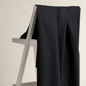 Tissu coton chino stretch Deep Charcoal - Atelier Brunette
