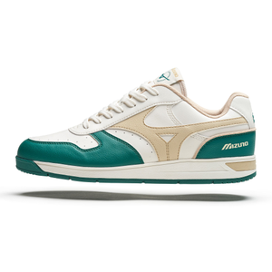 Mizuno City Wind GS Spikeless Golf Shoes - Alpine Green, Pale Khaki & Snow White