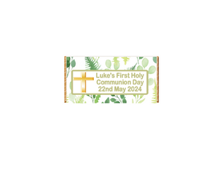Communion Gold Cross Chocolate Bar