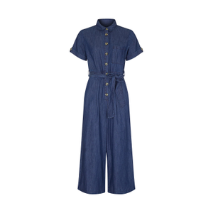 Yumi Blue Button Denim Jumpsuit (S)