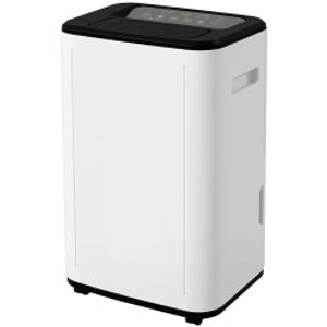 HOMCOM Deshumidificador Eléctrico Depósito de Agua 6 Litro 20L/día con 3 Modos 2 Velocidades Temporizador 33,5x26x53 cm Blanco