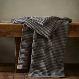 Jaipur Waffle Cotton Throw - Grey