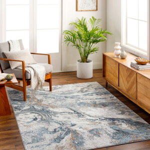 San Francisco Mirage Abstract Area Rug - Blue 120x170cm