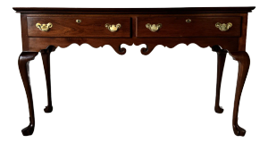 Vintage Solid Cherrywood Statton Trutype Americana Console Table