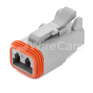 AT Series - 2 Socket Plug - No Key - Gray