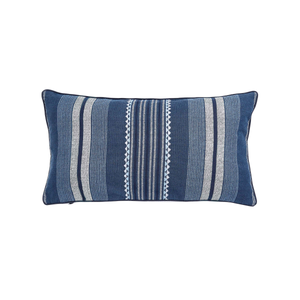Kayah/Liyana Cushion 70cm x 40cm, Indigo & Charcoal