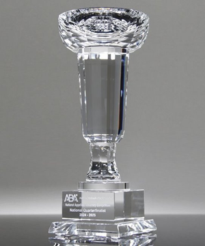 Optic Crystal Trophy Cup Award - Medium Size