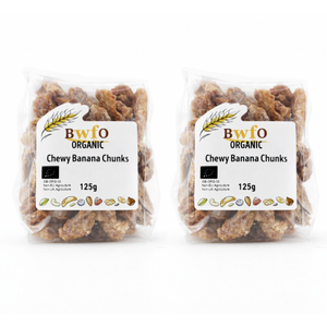 Organic Chewy Banana Chunks 250g