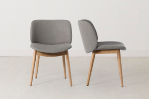 Dining Chair 04 in Ash, Qty 2 - Linen Shadow